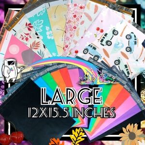 Poly Mailers Large 12x15.5in (15 Count)